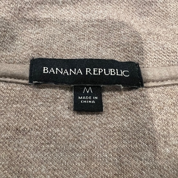Banana Republic Quarter zip- Tan - Picture 3 of 3